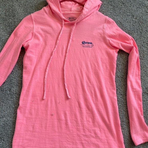 Vineyard Vines Corona Surf Logo Hoodie Tee Limited -Edition Collection Size XXS - Picture 7 of 11